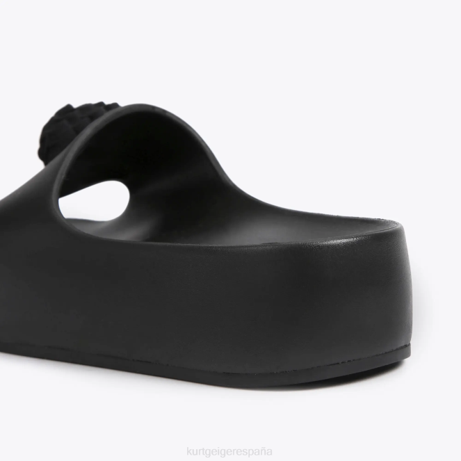 Kurt Geiger mujer chancla gruesa con águila de Londres 2LPR433 | calzados negro